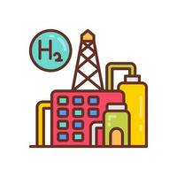 Hydrogen icon in vector. Illustration vector