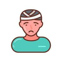 Head Injury icon in vector. Illustration vector