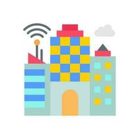 inteligente edificios icono en vector. ilustración vector