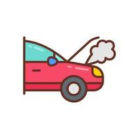 Smoke Damage icon in vector. Illustration vector