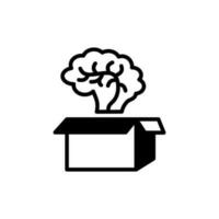 Brain Donation icon in vector. Illustration vector