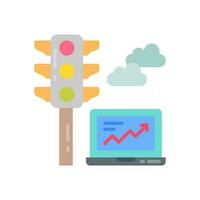 Smart Traffic Management icon in vector. Illustration vector