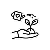 Sapling Donation icon in vector. Illustration vector