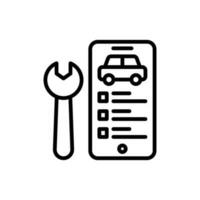 Car Repair Application icon in vector. Illustration vector