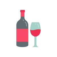 Wine icon in vector. Illustration vector