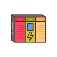 energía almacenamiento icono en vector. ilustración vector