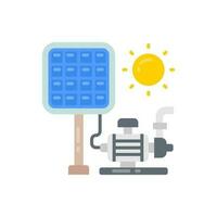 Solar Water Pump icon in vector. Illustration vector