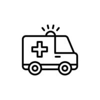 Ambulance Service icon in vector. Illustration vector