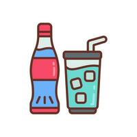 suave bebidas icono en vector. ilustración vector