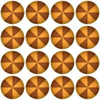 Pattern homemade cookie different taste in pastry biscuit vector