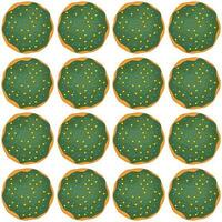 patrón de galletas caseras de diferentes sabores en galletas de pastelería vector