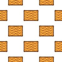 Pattern homemade cookie different taste in pastry biscuit vector