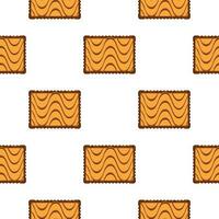 Pattern homemade cookie different taste in pastry biscuit vector