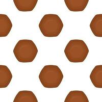 Pattern homemade cookie different taste in pastry biscuit vector