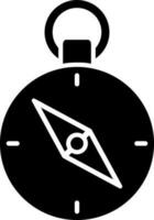 plano estilo detener reloj icono. vector