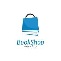 librería logo modelo vector ilustración