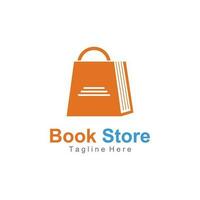 Bookstore Logo Template Vector Illustration