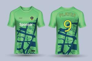 vector fútbol jersey modelo deporte t camisa diseño