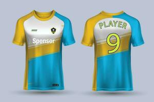 fútbol jersey modelo deporte t camisa diseño vector