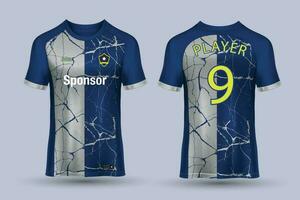 vector fútbol jersey modelo deporte t camisa diseño