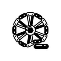 adaptado rueda icono en vector. ilustración vector