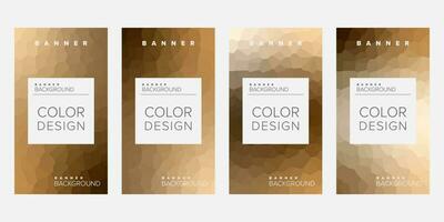 Color background banner vector design template