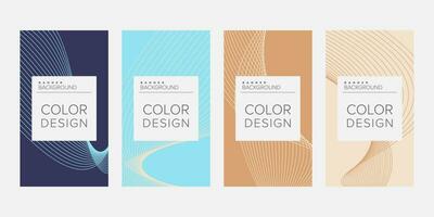 Color background banner vector design template