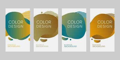 Color background banner vector design template