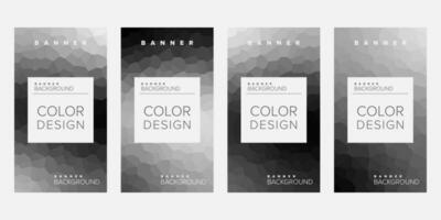 Color background banner vector design template