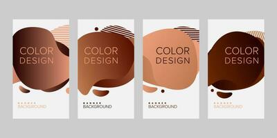 Color background banner vector design template