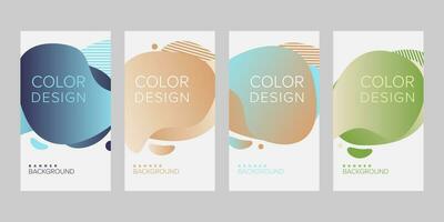 Color background banner vector design template