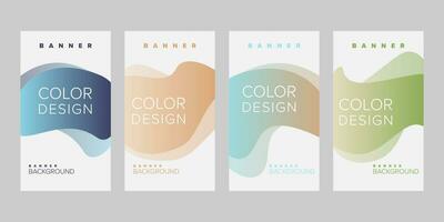 Color background banner vector design template