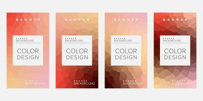 Color background banner vector design template