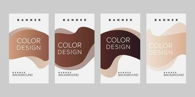 Color background banner vector design template