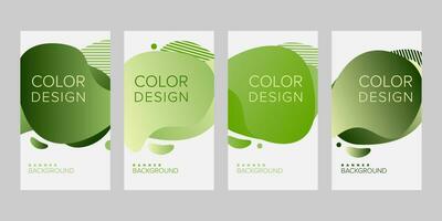 Color background banner vector design template