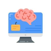 Brain Computer Interfaces icon in vector. Illustration vector