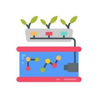 Hydroponics icon in vector. Illustration vector