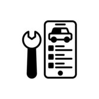 Car Repair Application icon in vector. Illustration vector
