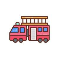 Fire Truck icon in vector. Illustration vector