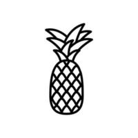 Pineapple icon in vector. Illustration vector