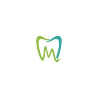 cm tooth logo vector icon line illustration