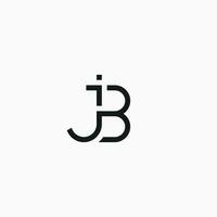 jb logo vector icono ilustración