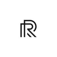 rr inicial monograma vector icono ilustración