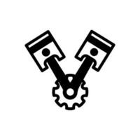 Piston icon in vector. Illustration vector