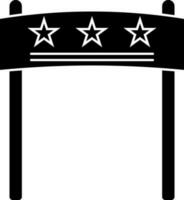 banner with stars icon. vector