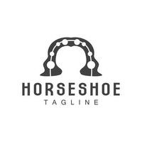 Horseshoe Logo, Cowboy Horse Vector, Icon Design Symbol Template vector