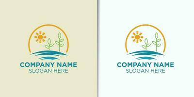 landscape vintage design vector, travel logo inspiration, outdoor logo vector