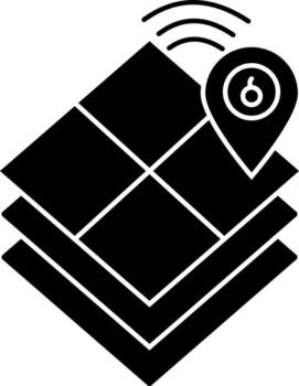 agricultura tierra icono con mapa puntero. vector