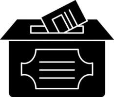 vote or ballot box icon or symbol. vector