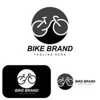 bicicleta logo, vehículo vector, bicicleta silueta icono, sencillo diseño inspiración vector